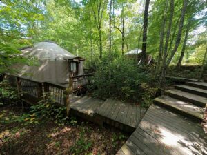 Group Yurts in North Georgia Mountains