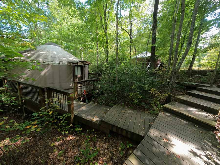 Group Yurts in North Georgia Mountains