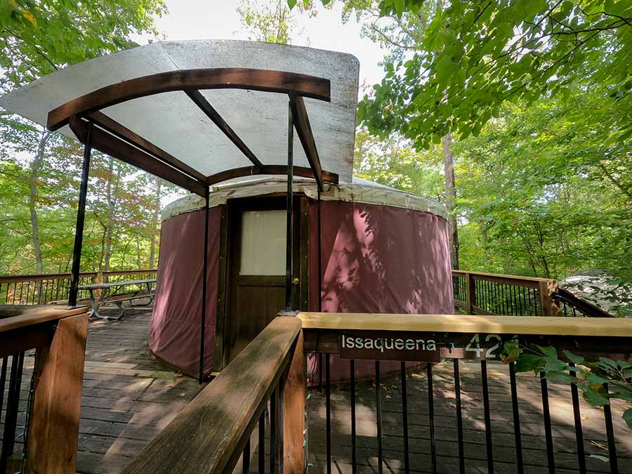 Group Yurts in Upstate South Carolina Mountains
